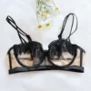Black single bra