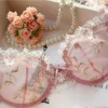 Pink single bra