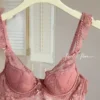 Pink single bra