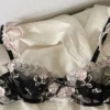 Black single bra