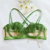 Green single bra