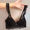 Black single bra